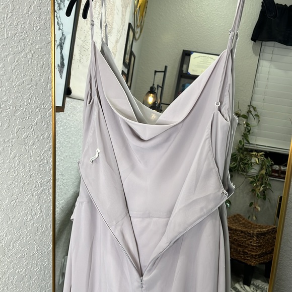 HOUSE OF CB 'Alexandria' Grey Floaty Maxi Dress - Picture 11 of 11
